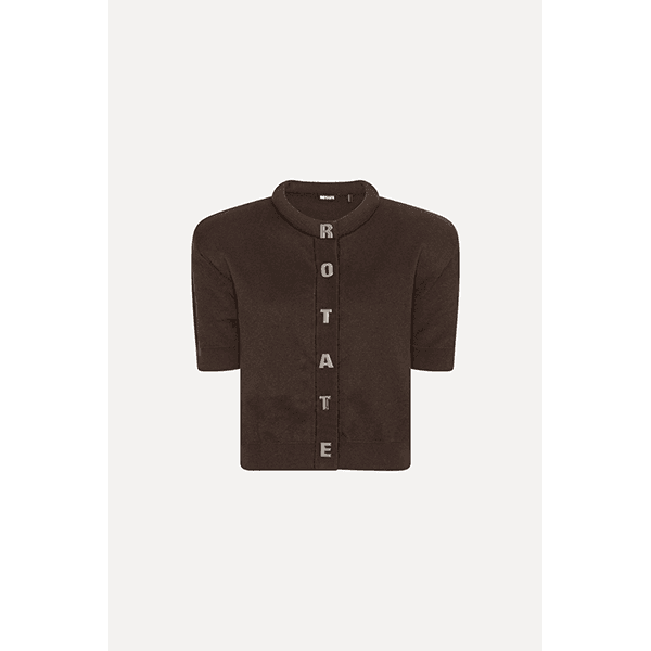 ROTATE Firm Knit SS Cardigan Molé