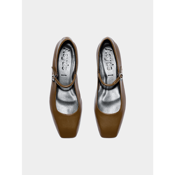 Aeyde Uma Mary-Jane Tobacco