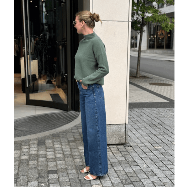 Vince Boiled Funnel Nk Pullover Deep Patina