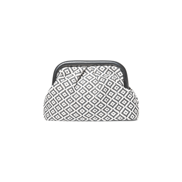 Arnie Says Jacquard Clutch Black Combo