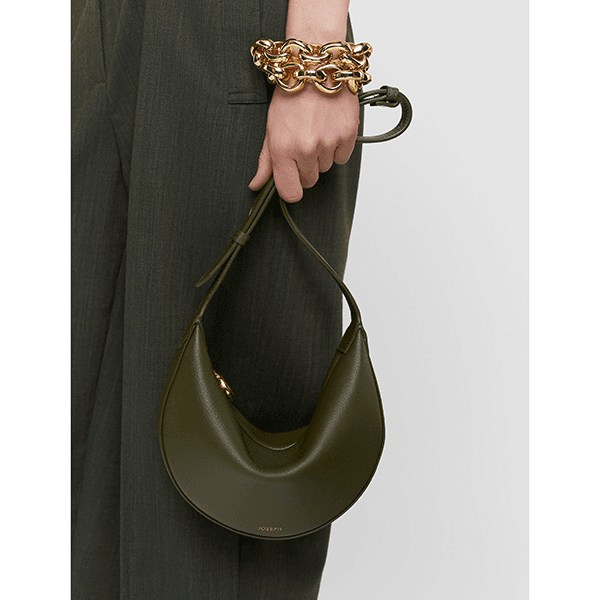 JOSEPH Bean Leather Bag Palm Leaf