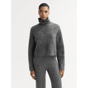 Hovedbilde Soft Goat Brushed Turtleneck Grey
