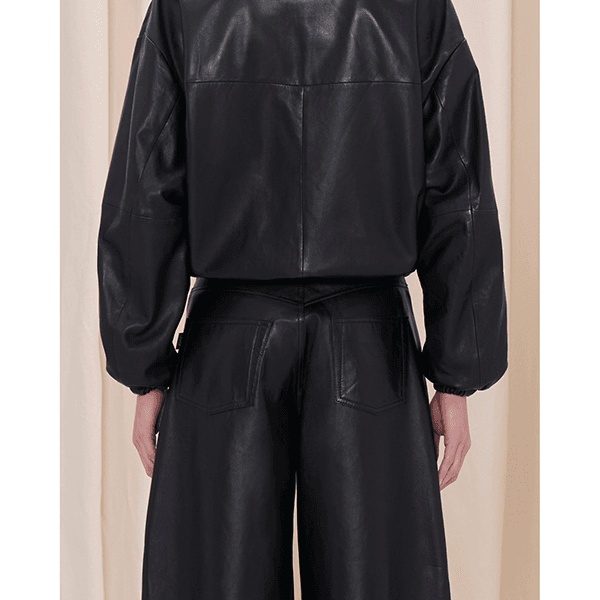 Haikure Jordan Nappa Leather Jacket Black