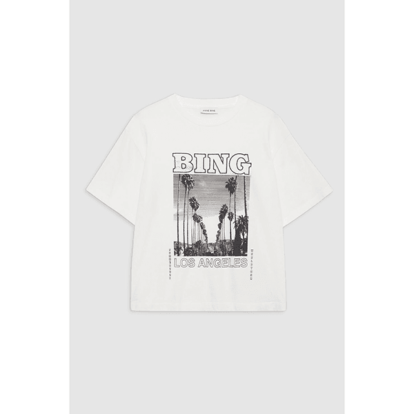 Anine Bing Louis Tee Bing Tour Ivory