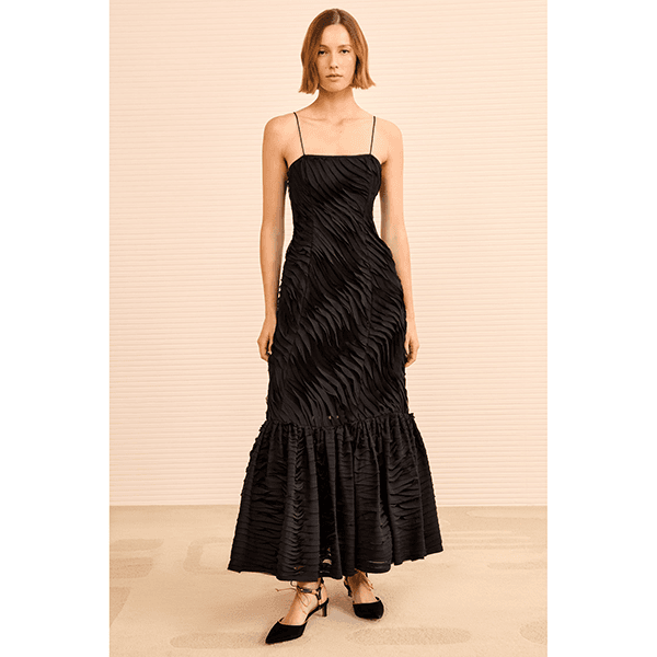 Ulla Johnson Augustina Cami Long Trompet Dress Noir