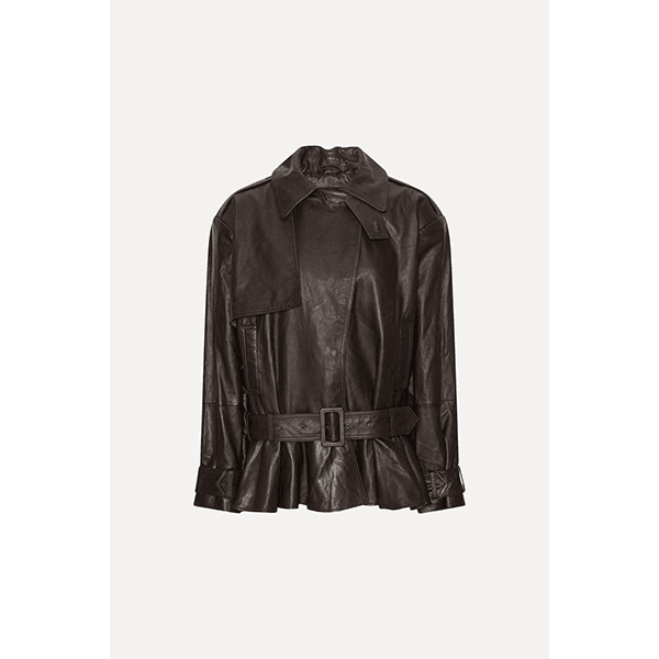  ROTATE Biker Leather Jacket Molé