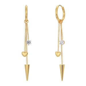 Hovedbilde Edblad Peak Hoops Multi Heart Gold