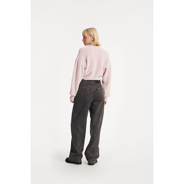 ROTATE Denim Laced Leg Pant Black