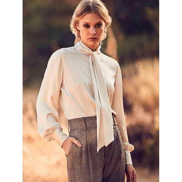 Stenströms Selma Bowtie Blouse Pink