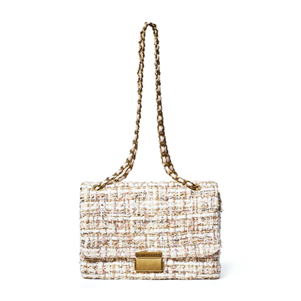 Arnie Says Charlie Summer Tweed Handbag Pink