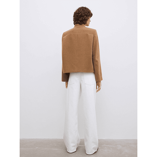Dagmar Short Curved Jacket Camel