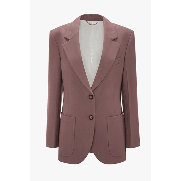 Victoria Beckham Patch Pocket Jacket Mauve