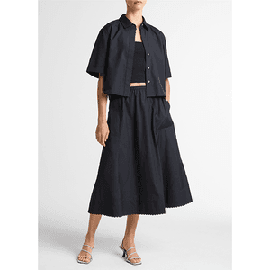 Hovedbilde Vince Scallop Detail Midi Skirt Eclipse