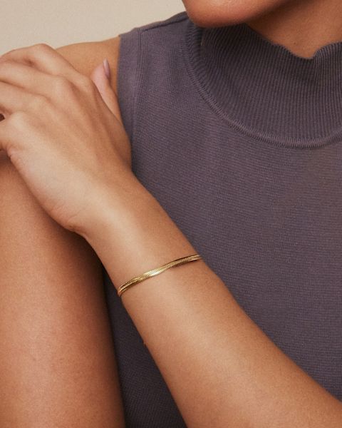 Edblad Herringbone Bracelet Gold