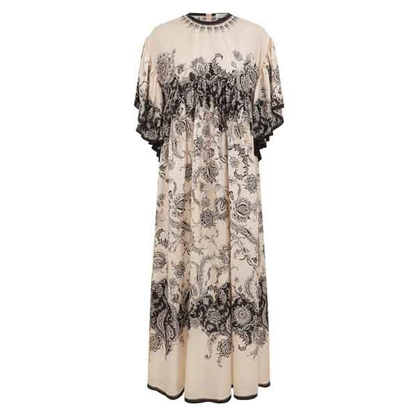 Zimmermann Rhiannon Maxi Dress Cream/Black Floral