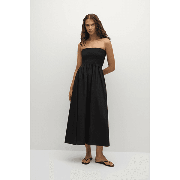 Faithfull Jamie Midi Dress Black