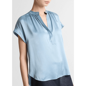 Hovedbilde Vince Gathered Nk Cap Slv Blouse Del Mar