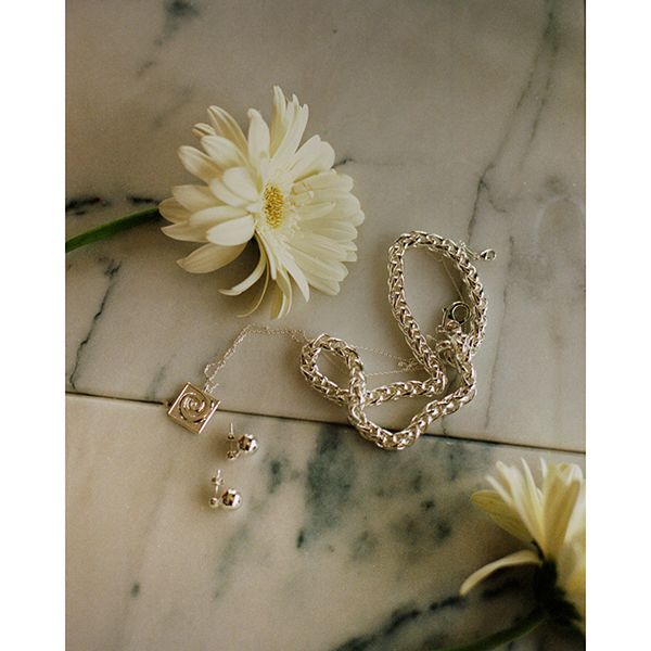 Anni Lu Drop of Silver Earring