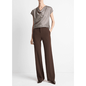 Hovedbilde Vince Mid Rise Tailored Flare Pant Deep Espresso