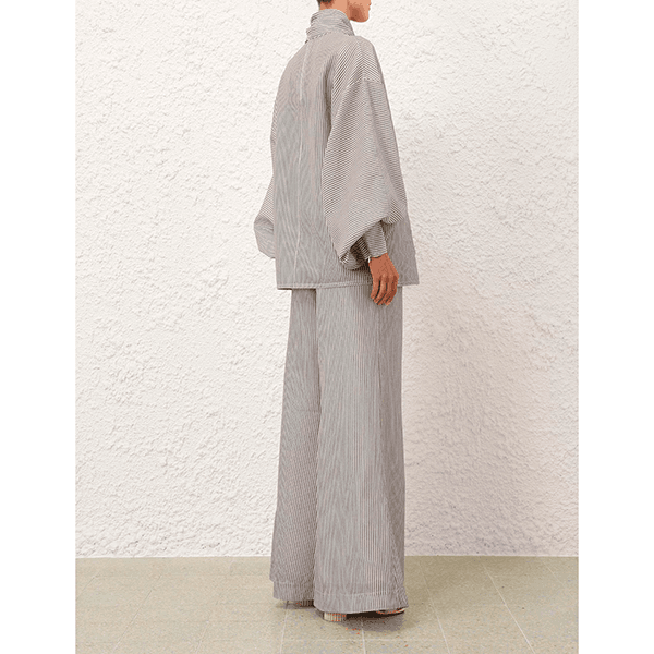 Hypnotic Striped Blouse Navy Stripe