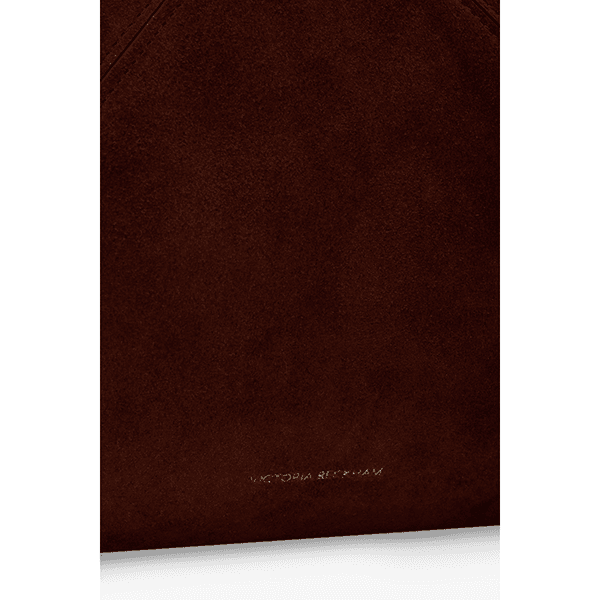 Victoria Beckham Victoria Tote Dark Brown Suede