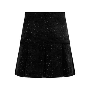 Hovedbilde ella&il Sirina Stud Velour Skirt Black