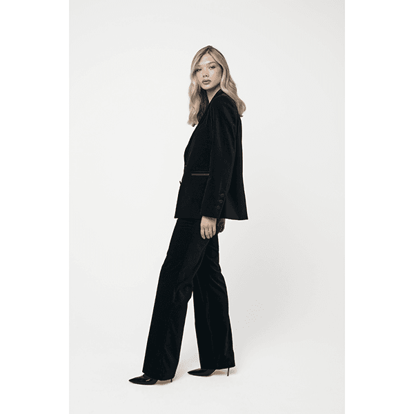 Pia Tjelta Beau Velvet Blazer Black