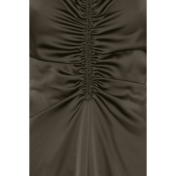 ROTATE V-neck Slip Dress Black Olive