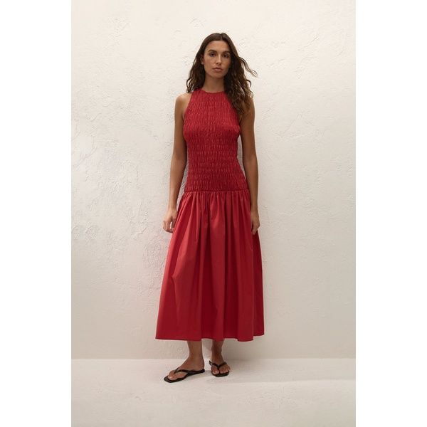 Faithfull Sanchia Midi Dress Chilli
