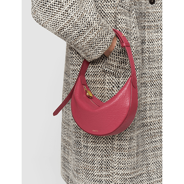 JOSEPH Bean Pebble Leather Bag Mulberry