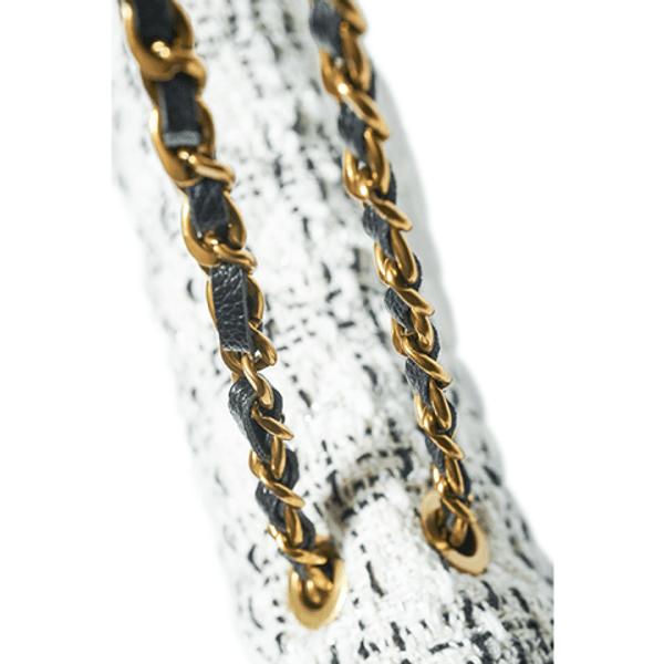 Arnie Says Charlie Summer Tweed Handbag Black